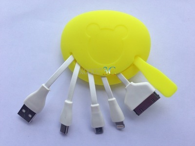 多接口手機(jī)數(shù)據(jù)線 實用與可愛的完美結(jié)合